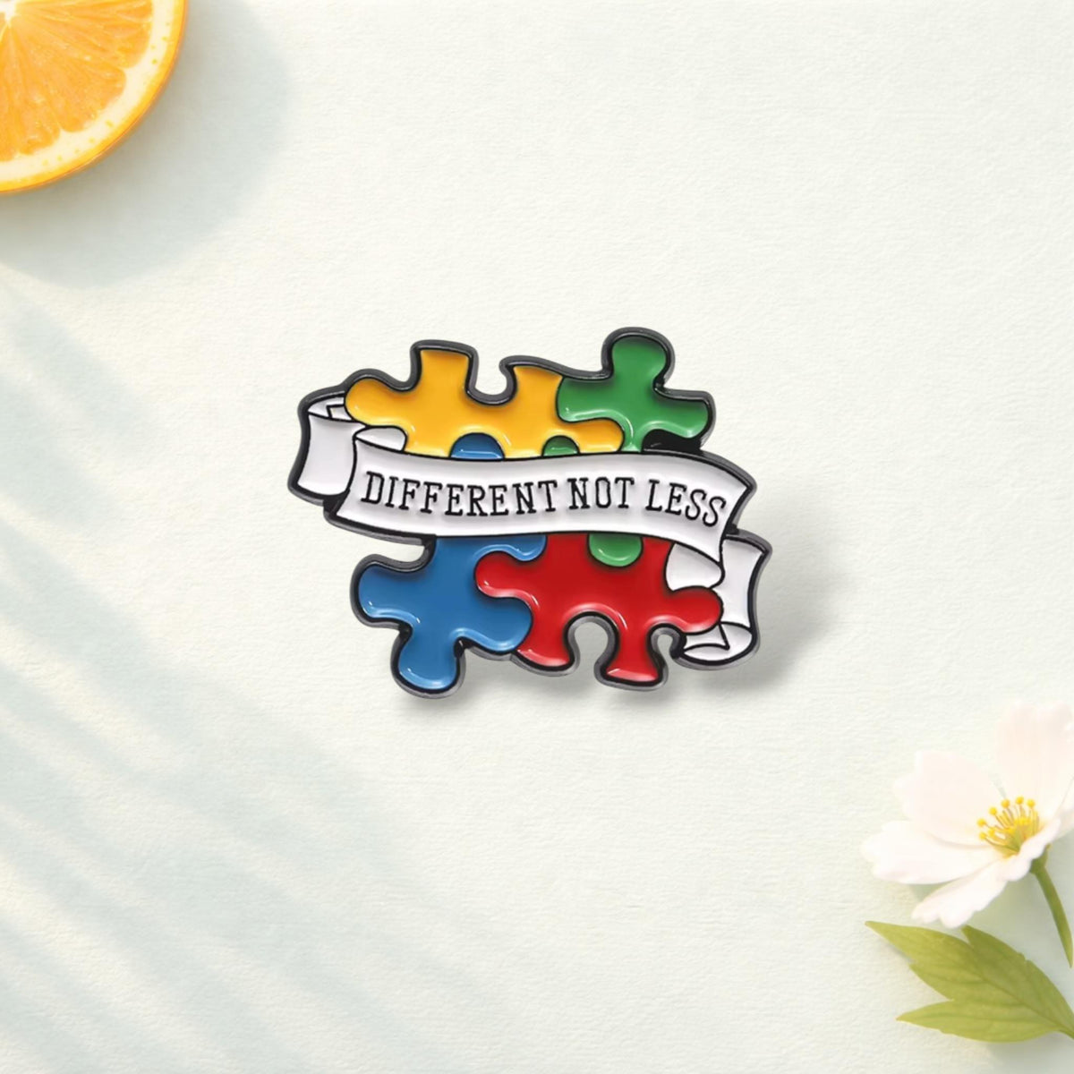 Autism Awareness Enamel Pin Colorful Puzzle Brooch Neurodiversity Awareness Lapel Badge Jewelry Gift for Friends