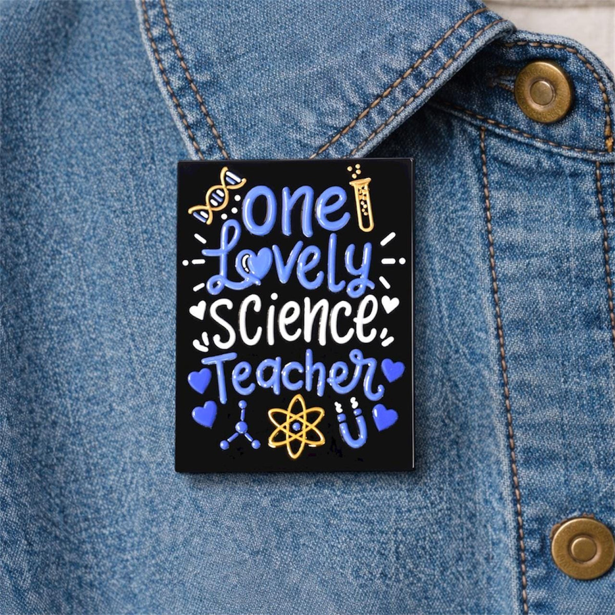 Cartoon Chemical Reagent Elements Enamel Brooch Fashion Clothing Accessories Gift