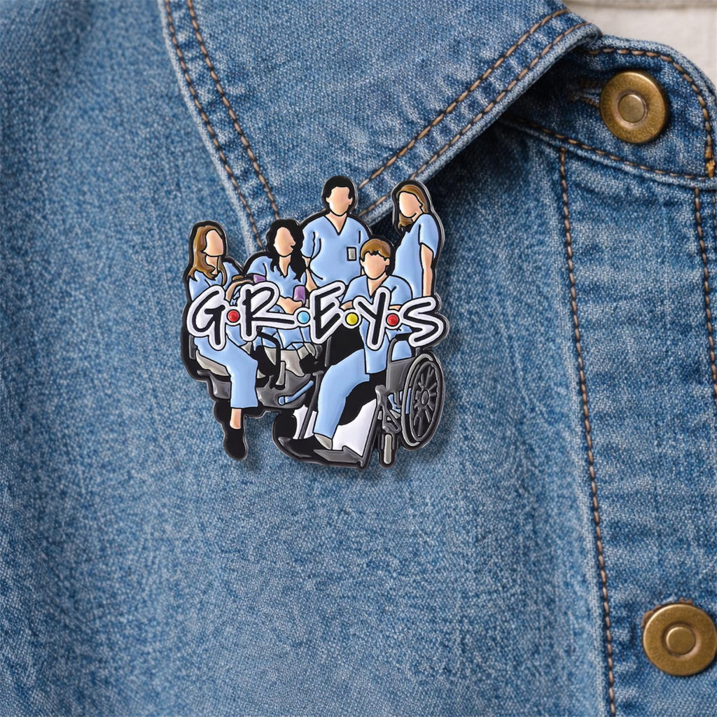 It Is a Beautiful Day to Save Lives Enamel Pin – Medical Drama Quote Brooch – Funny Doctor Nurse Lapel Badge – Healthcare Gift Jewelry