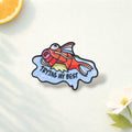 Magikarp Enamel Pin Trying My Best Funny Fish Badge Anime Gamer Gift Meme Brooch Kawaii Pokemon Inspired Lapel Pin Jewelry