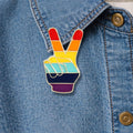 Rainbow Cat Enamel Pin – Cute LGBT Pride Cartoon Cat Brooch – Colorful Animal Lapel Badge – Pride Jewelry Gift for Cat Lovers