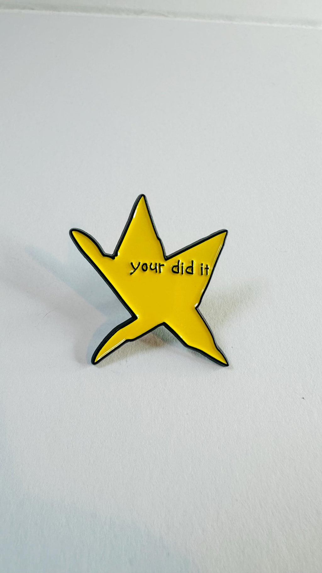 You Did It Meme Star Enamel Pin Irregular Meteor Brooch Funny Space Lapel Badge Jewelry Gift for Friends Backpack Pin