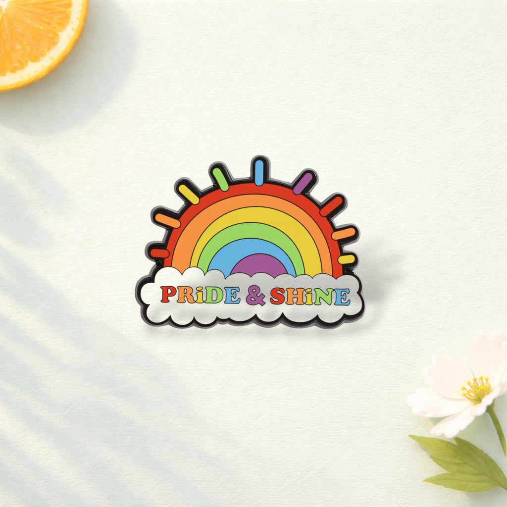 Colorful Rainbow Stay Proud Enamel Pin Be Kind to All Kinds Brooch Inspirational Lapel Badge Jewelry Gift for Friends