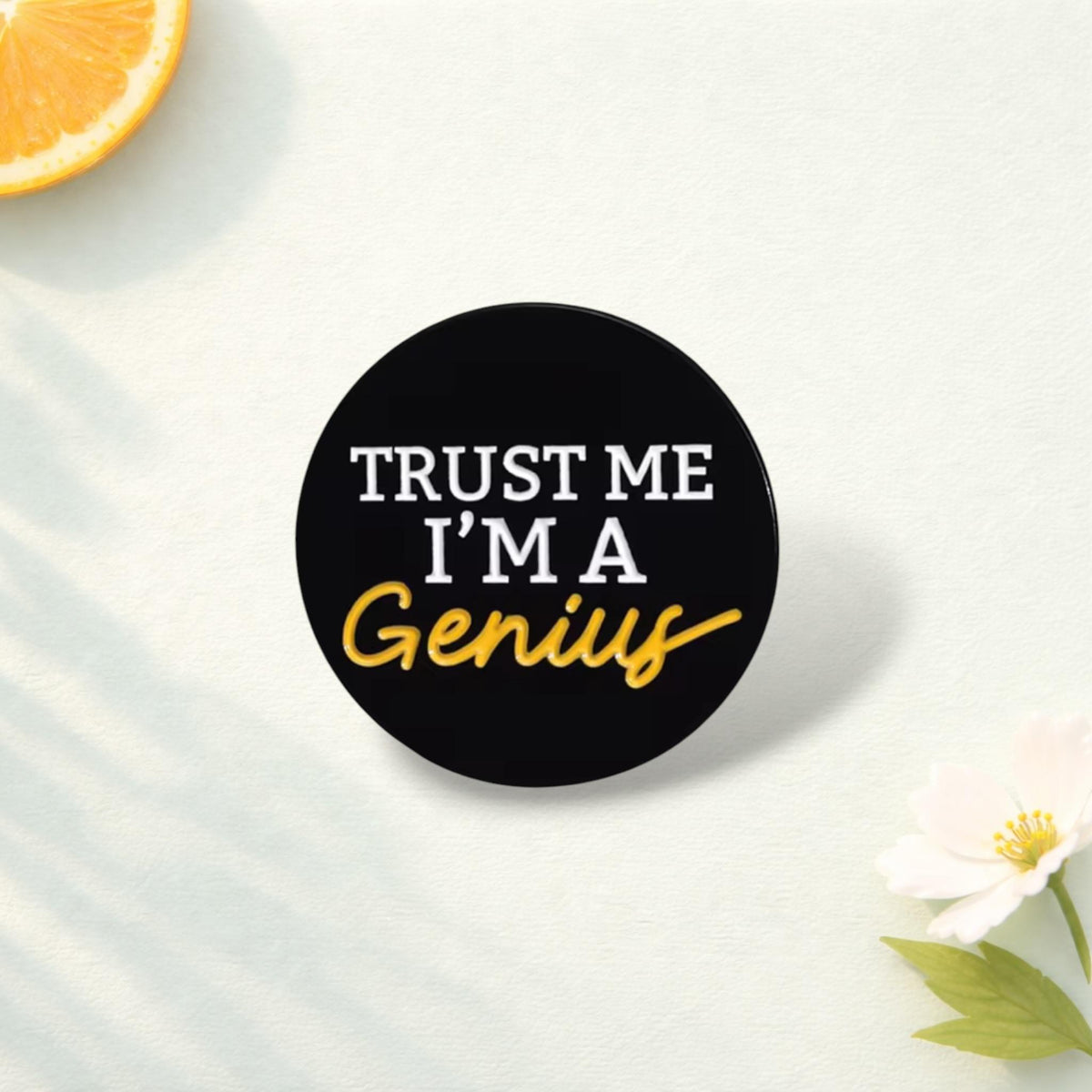 Trust Me I Am A Witch Enamel Pin Punk Quote Witchy Brooch Gothic Badge Magic Lapel Pin Jewelry Gift for Friends Kids