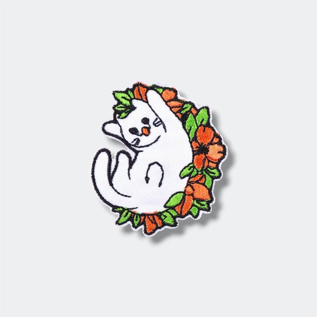 Heart Letter Flower Embroidered Patch – Custom Iron-On Applique Logo Badge – Cute Floral Personality Clothing Patch for Jackets & Bags