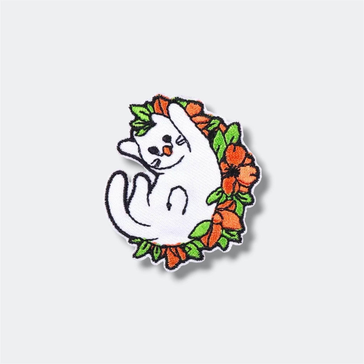 Heart Letter Flower Embroidered Patch – Custom Iron-On Applique Logo Badge – Cute Floral Personality Clothing Patch for Jackets & Bags