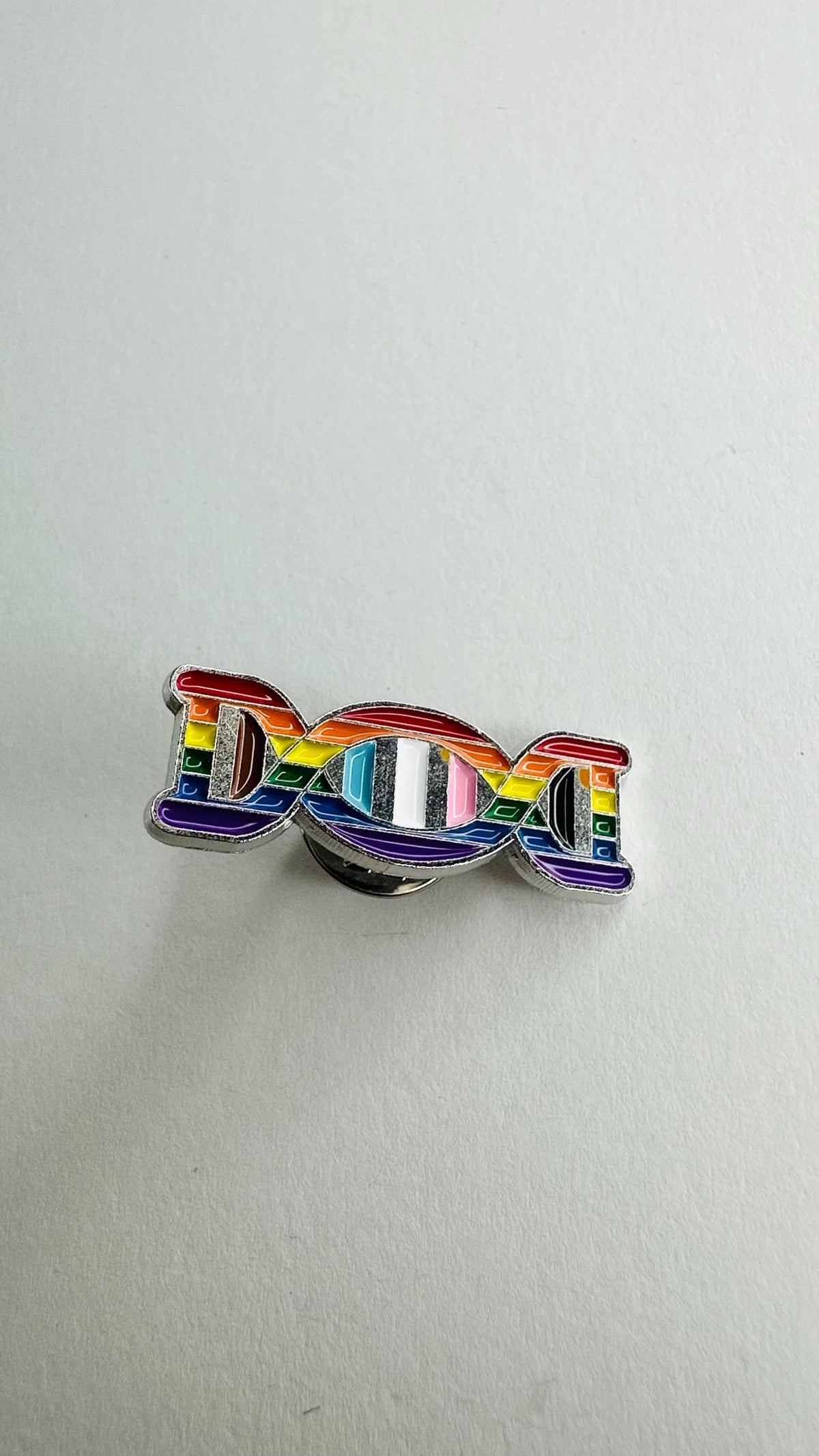 LGBT Rainbow DNA Enamel Pin Pride Science Badge Gay Bisexual Brooch LGBTQ Gift Metal Lapel Pin Backpack Shirt Collar Jewelry