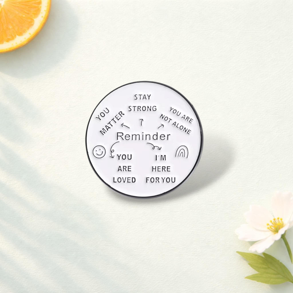 Funny Humorous Phrase Enamel Pins Creative Geometric Positive Quotes Brooches Lapel Badge Fashion Jewelry Gifts For Friends