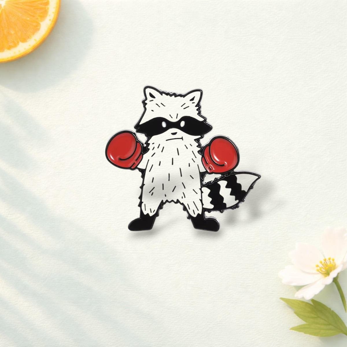 Raccoon Skateboard Enamel Pin Funny Animal Sports Badge Boxing Raccoon Brooch Skate Lover Gift Lapel Pin Jewelry Backpack