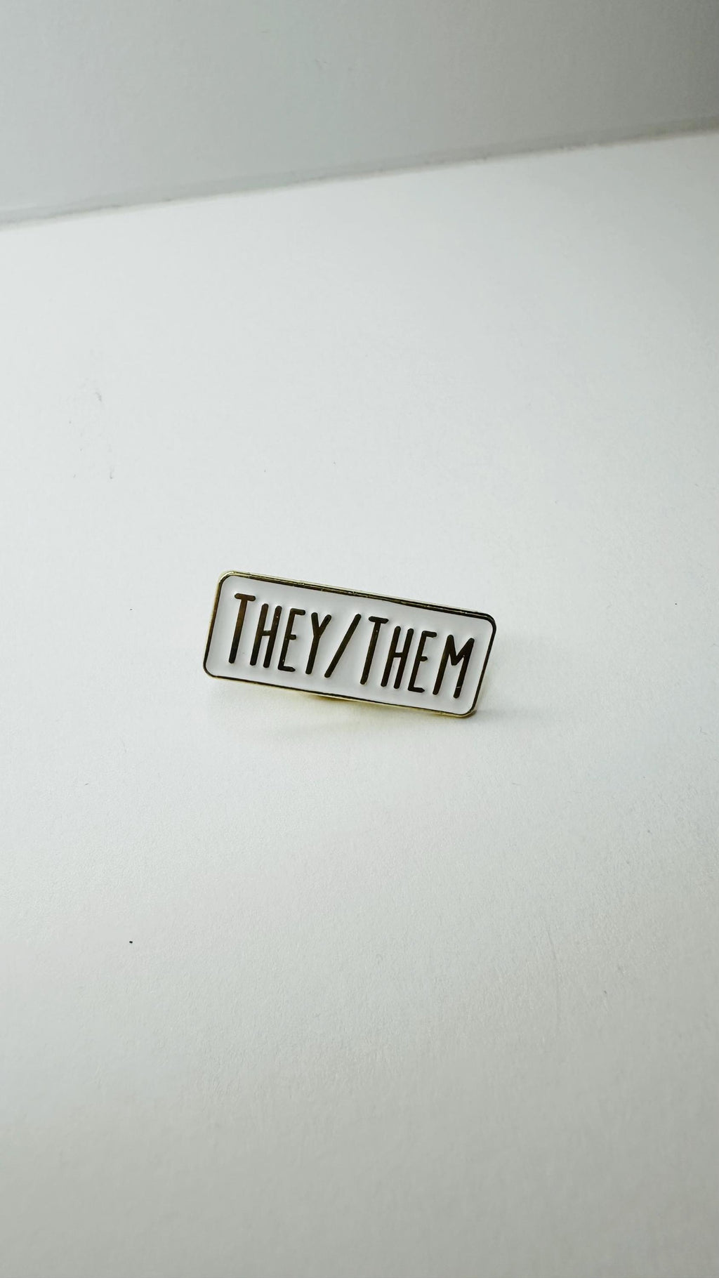 Personal Pronoun Enamel Pin He Him She Her They Them LGBTQ Pride Badge Inclusive Brooch Gender Identity Lapel Pin Jewelry Gift
