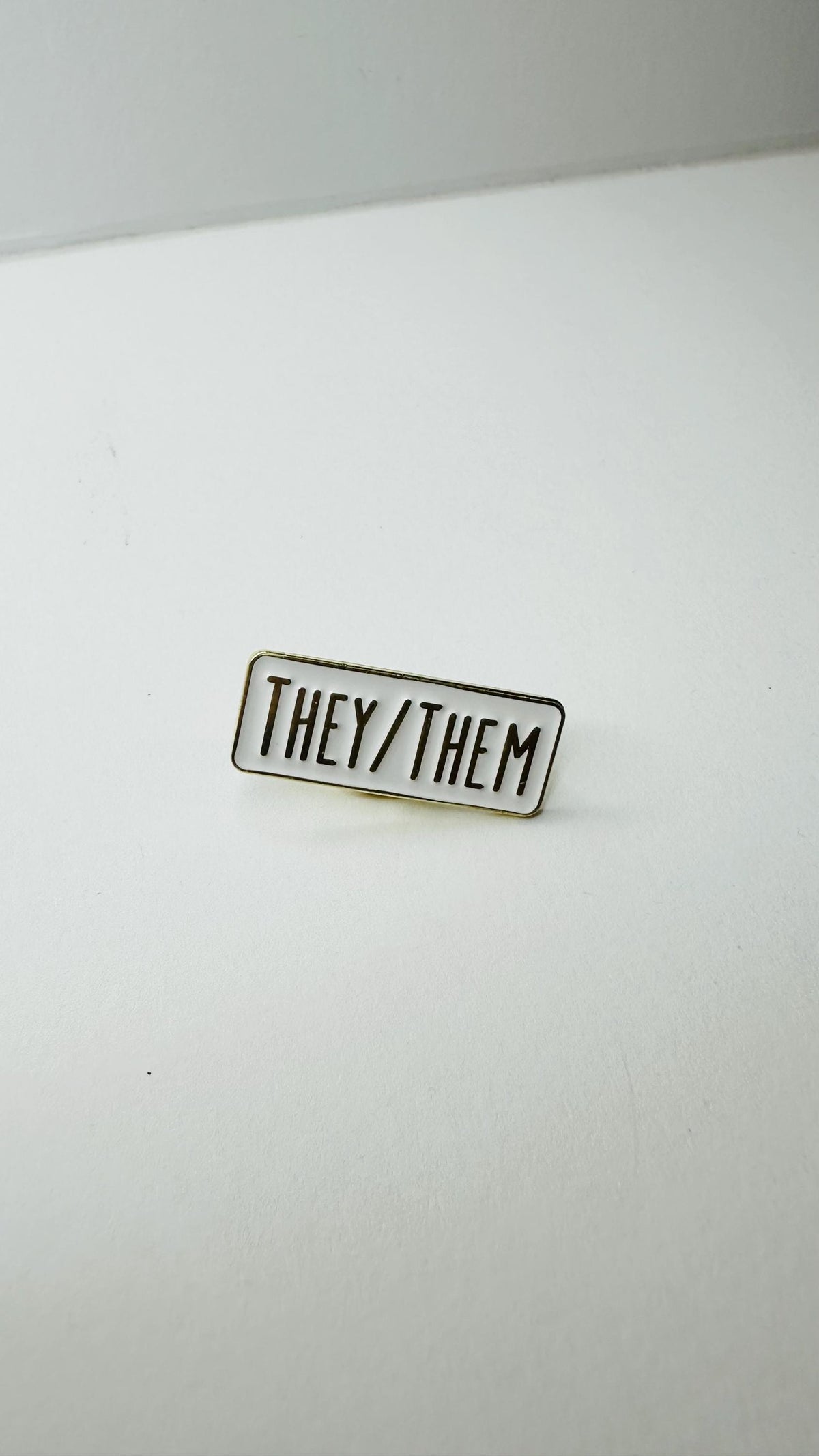 Personal Pronoun Enamel Pin He Him She Her They Them LGBTQ Pride Badge Inclusive Brooch Gender Identity Lapel Pin Jewelry Gift