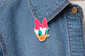 Cartoon Lion King Enamel Pin Daisy Brooch Zinc Alloy Black Nickel Plated Animated Style Badge Jewelry Gift Accessories