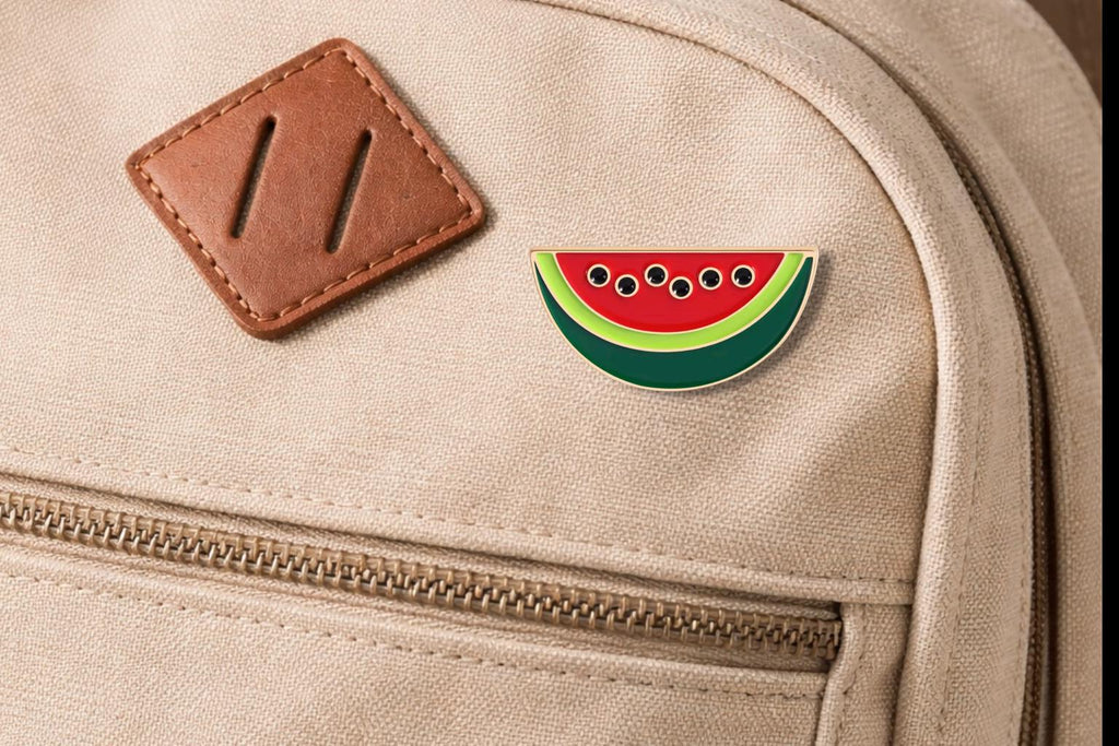 Cute Watermelon Design Enamel Pin Cartoon Fresh Fruit Brooch Lapel Backpack Badge Decorative Jewelry
