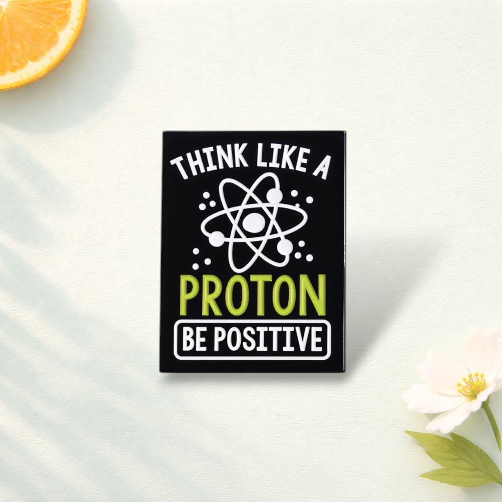 Cartoon Chemical Reagent Elements Enamel Brooch Fashion Clothing Accessories Gift