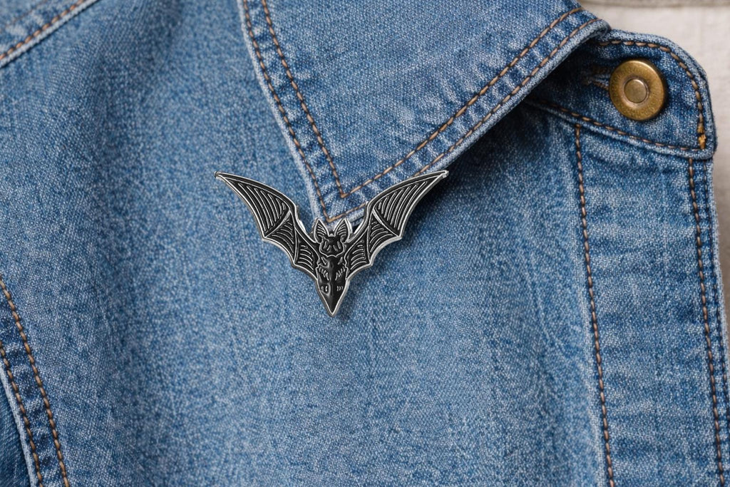 Dark Punk Style Enamel Pin - Customizable Bat Badge Brooch Jewelry - Gothic Badges for Backpack