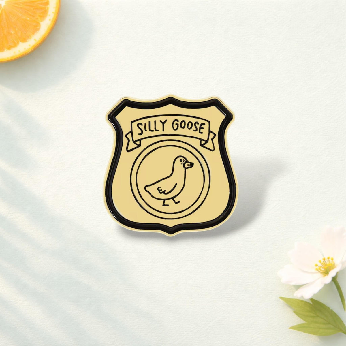 Official Silly Goose Club Enamel Pin Funny Duck Brooch Cartoon Animal Lapel Badge Jewelry Gift for Playful Friends