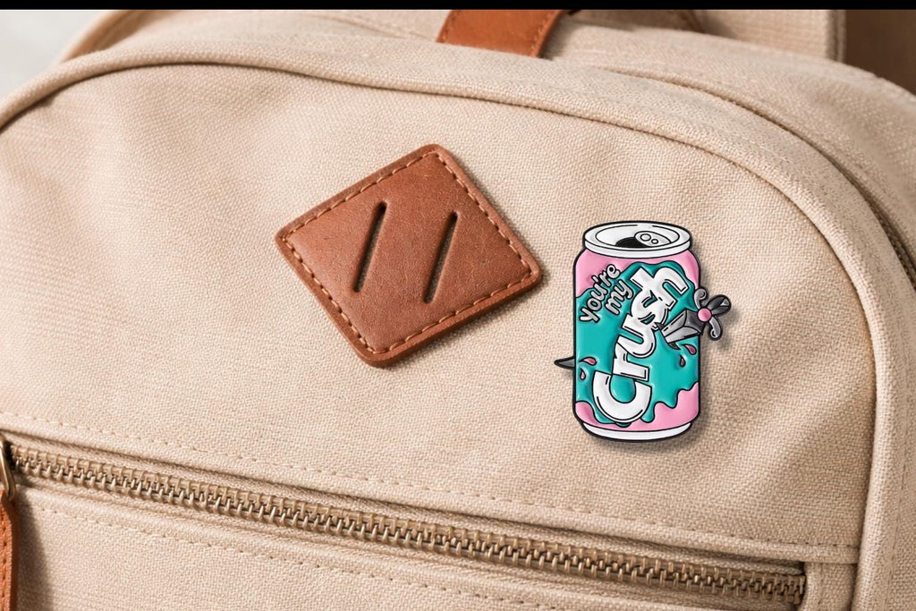 Cartoon Juice Drink Enamel Pin You Are My Crush Halloween Ghost Orange Soda Brooch Lapel Badge Jewelry Gift