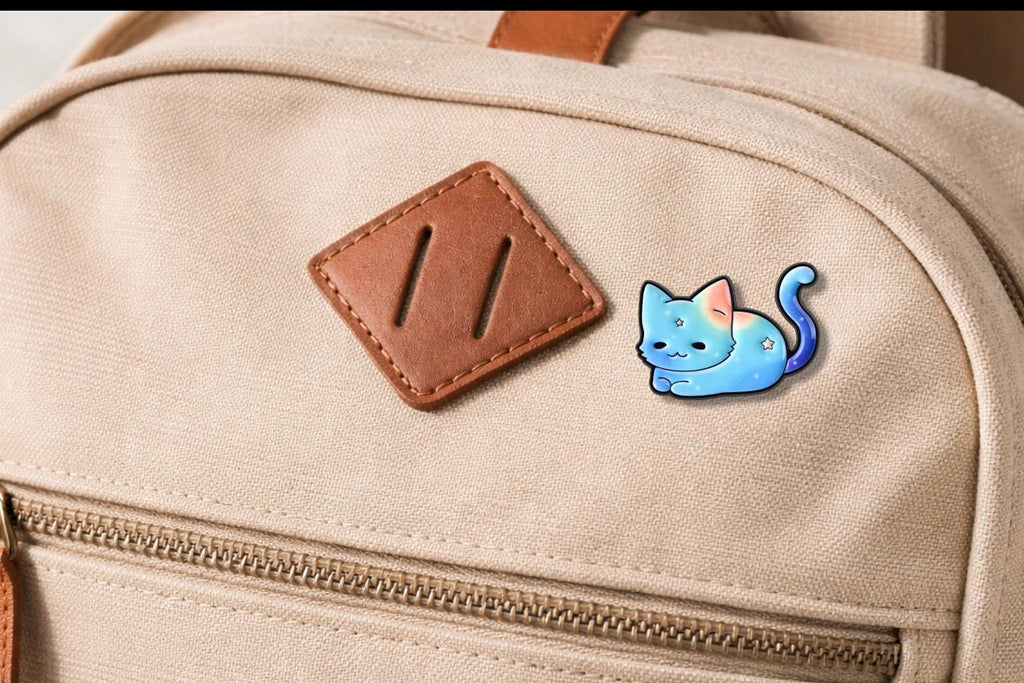 Cute Gradient Colored cat Enamel Pins Kawaii Starry Sky Kitten Cartoon Animal Brooch Lapel Badge Jewelry