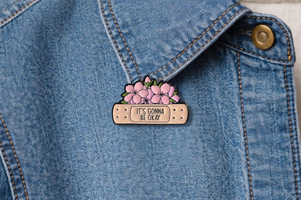Emotional Healing Enamel Pin It’s Gonna Be Okay Mental Health Pin Struggling Not Failing Motivational Self Care Gift Anxiety Support Pin