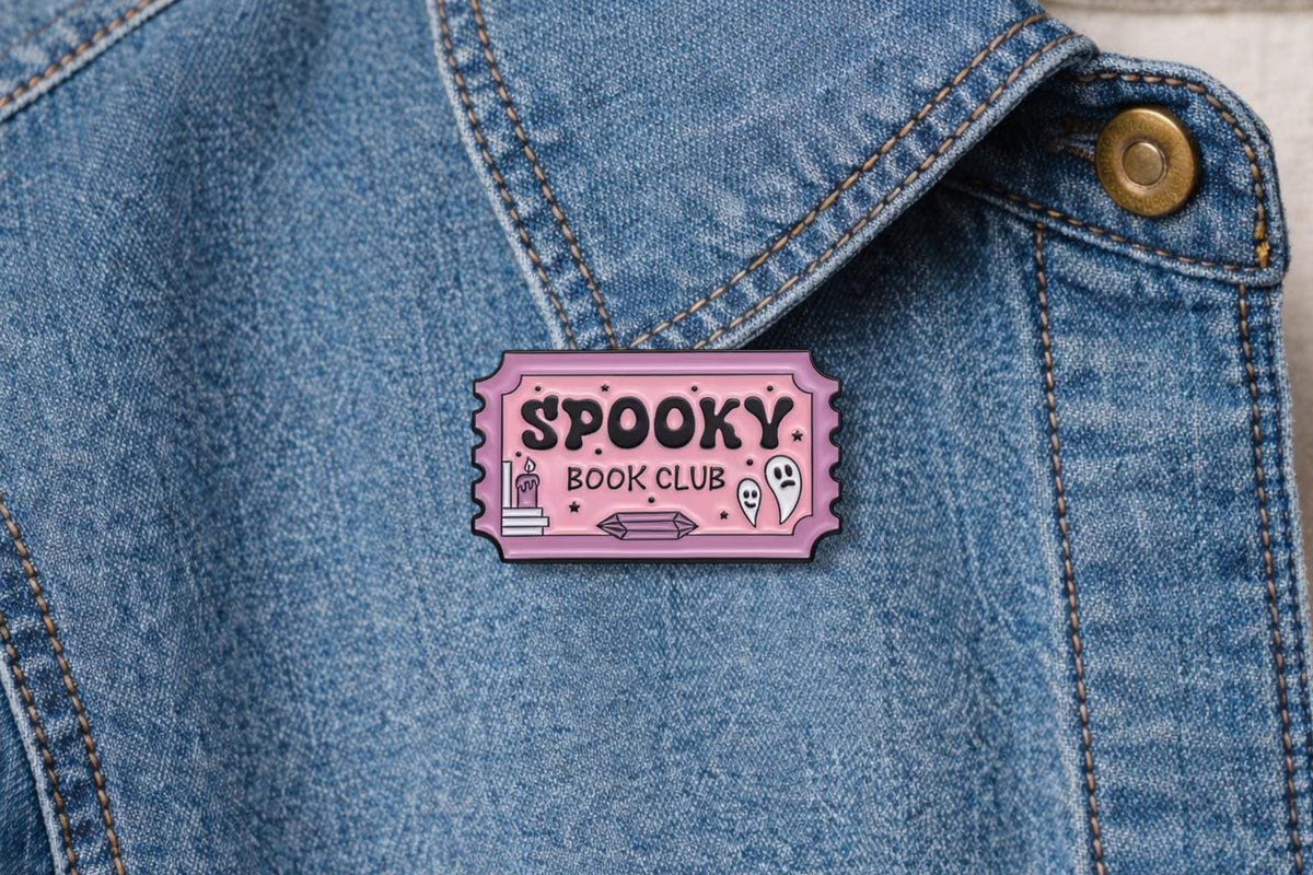 Stamp Bookmark Ticket Enamel Pin Cartoon Book Club Collection Brooch Backpack Collar Badge Lapel Jewelry Gift for Friend