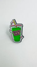 Matcha Enamel Pin “I Love You So Matcha” Cute Kawaii Tea Lover Brooch Green Tea Pun Gift Lapel Badge