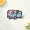 Unique Retro Double-Decker Bus Brooch Cartoon Metal Pin for Cool Fashionable Backpack Hat Accessory Set