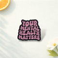 Social Anxiety Enamel Pin – Funny Mental Health Quote Brooch – “Mental Health Matters” Lapel Badge – Relatable Anxiety Jewelry Gift