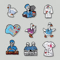 Medical Enamel Pin Nurse Doctor RN Brooch Healthcare Worker Gift Medical Student Badge Cute Hospital Jewelry Accessories