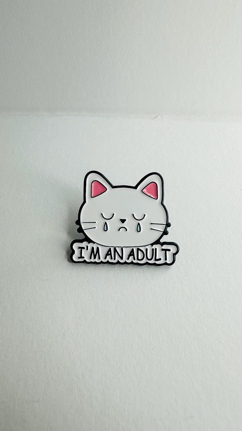 Sarcastic Cat Enamel Pin Set Funny Lazy Cat Brooch Overthinking Nap Quote Badge Kawaii Animal Backpack Decoration Gift