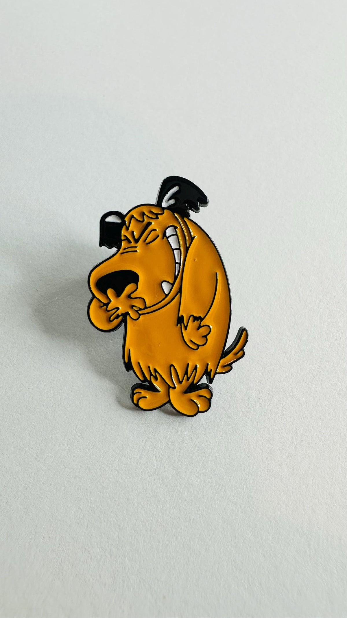 Comedy Animation Yellow Dog Laugh Enamel Pin Funny Cartoon Anime Dog Brooch Clothes Lapel Badge Cute Jewelry Gift