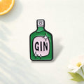 Cartoon “Gin Tonic” Cocktail Enamel Pin – Bottle Love Brooch – Backpack & Clothing Badge Jewelry Gift for Friends