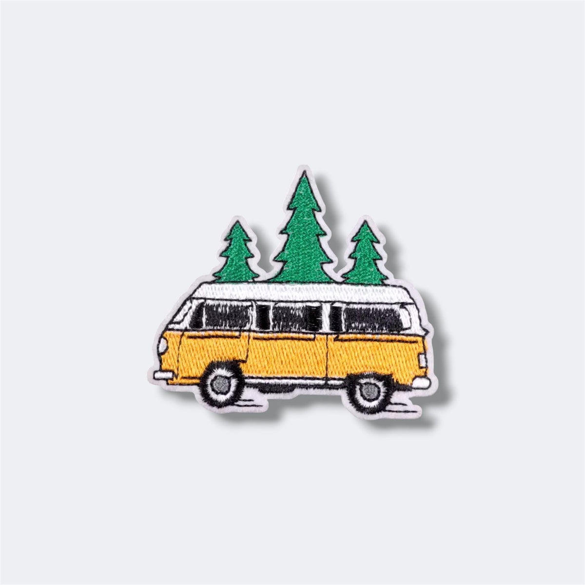 Mountain Camping Adventure Embroidered Patch – Custom Iron-On Logo Badge – Outdoor Hiking Nature Patch for Jackets, Hats & Bags