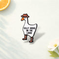 Cute Ducktor Goose Enamel Pin Cartoon Animal Doctor Brooch Funny Goose Lapel Badge Backpack Jewelry Gift for Friends