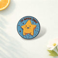 You Are Enough Enamel Pin Motivational Quote Brooch Lapel Badge Jewelry Gift for Friends Colleague Student