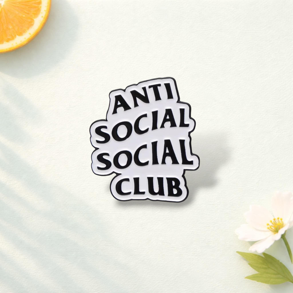 Geometric Funny Quote Enamel Pin Social Anxiety Heart Rainbow Brooch Lapel Badge Backpack Clothes Collar Jewelry Gift
