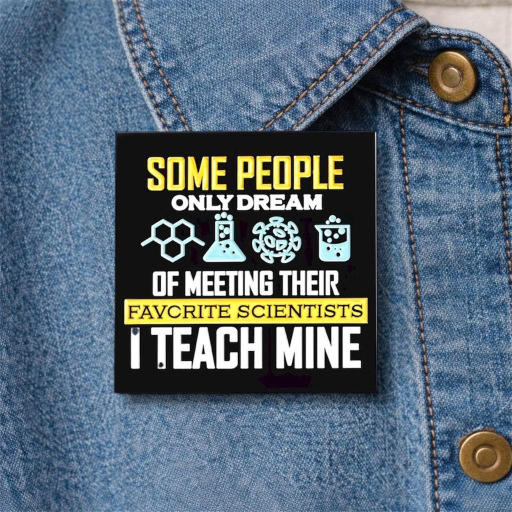 Cartoon Chemical Reagent Elements Enamel Brooch Fashion Clothing Accessories Gift