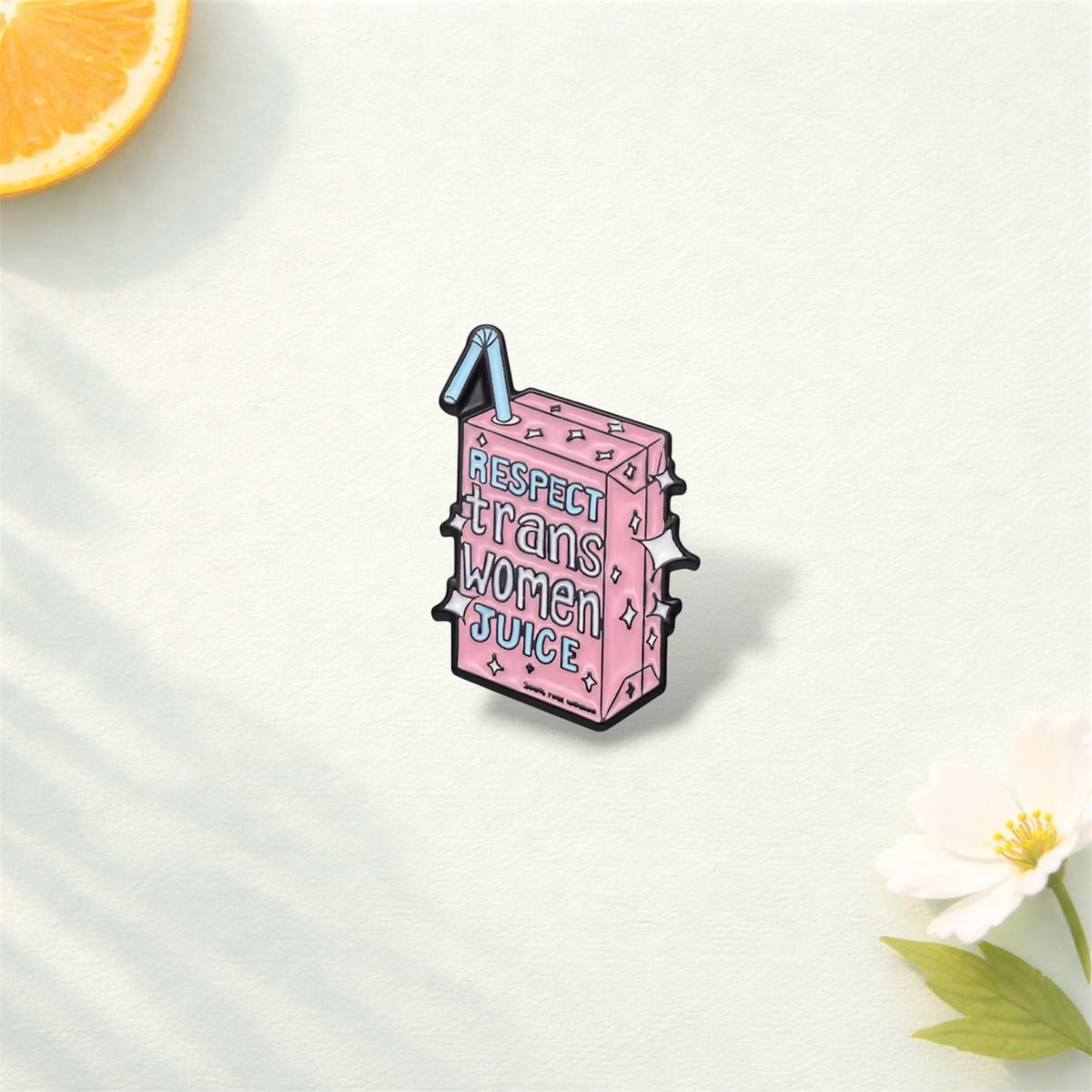 Genderless Heart Enamel Pin – “Trans Rights Are Human Rights” Brooch – LGBTQ+ Pride Lapel Badge for Backpack & Clothes
