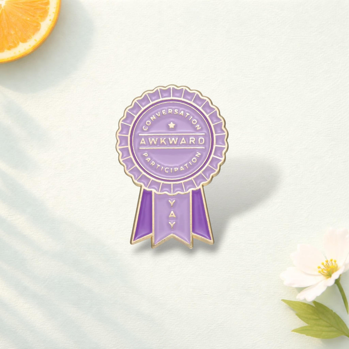 Awkward Worst Medal Enamel Pin Sarcastic Quote Brooch Funny Badge Lapel Pin Jewelry for Backpack Hat Clothes