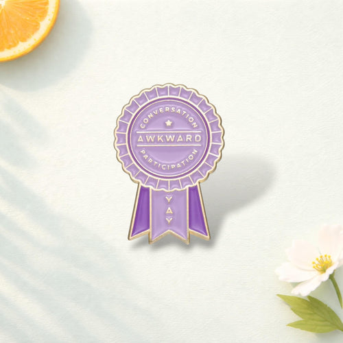 Awkward Worst Medal Enamel Pin Sarcastic Quote Brooch Funny Badge Lapel Pin Jewelry for Backpack Hat Clothes