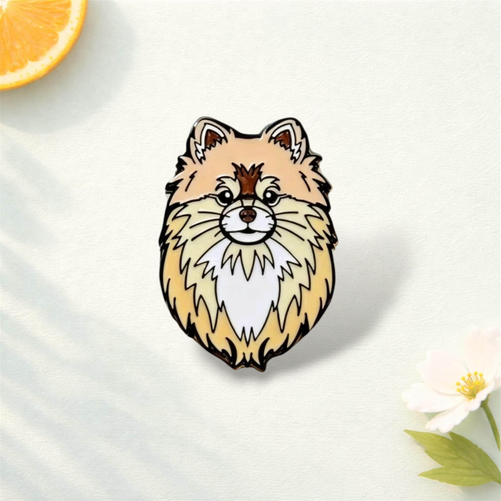 Dog Enamel Pin Custom Dog Lover Brooch Pomeranian Yorkshire Terrier Doberman Pug Lapel Pin Backpack Clothing Gift