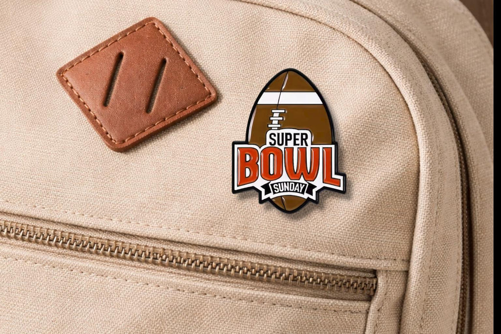 American Football Rugby Duck Enamel Pin Cartoon Duck With Flag Go Team Brooch Backpack Lapel Badge Jewelry