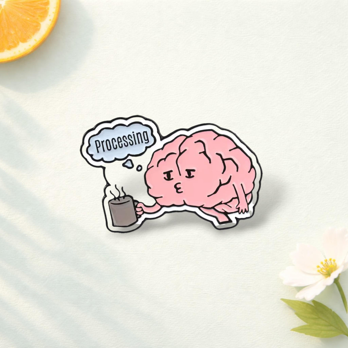 Brain Enamel Pin Set Funny Mental Health Badge Gym Fitness Brain Brooch Science Lover Gift Lapel Pin Creative Jewelry Backpack