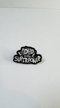 ADHD Is My Superpower Enamel Pin – Neurodiversity Mental Health Brooch – Positive Affirmation Lapel Badge – ADHD Awareness Jewelry Gift