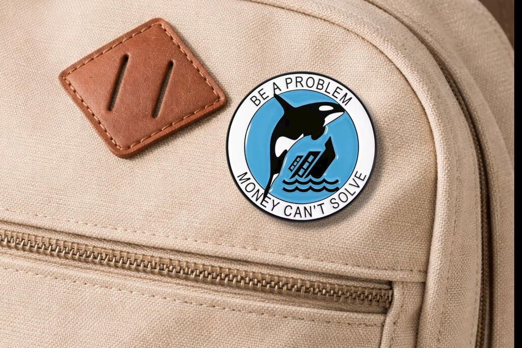 Cartoon Killer Whale Enamel Pins Orca Sunshine Coast Animal Design Lapel Brooch