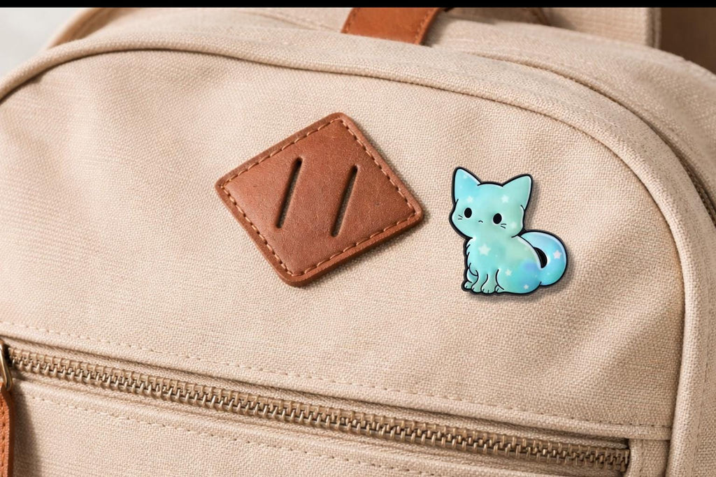 Cute Gradient Colored cat Enamel Pins Kawaii Starry Sky Kitten Cartoon Animal Brooch Lapel Badge Jewelry