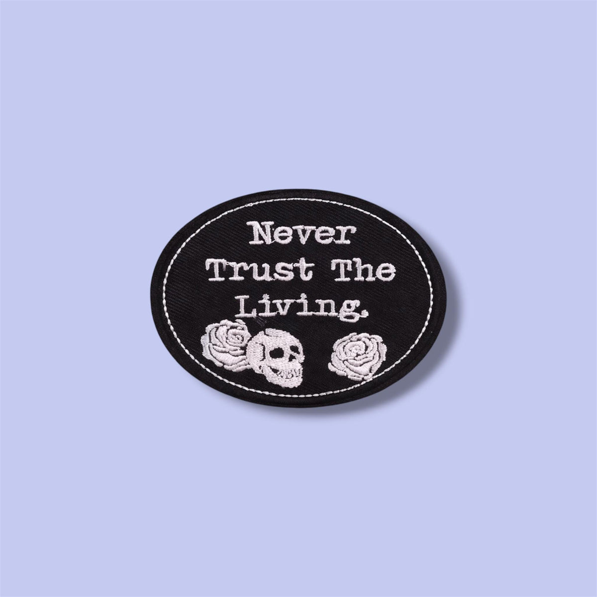 Punk Skull Embroidered Patch – Cool Custom Iron-On Badge for Jackets, Hats & Jeans – Gothic Biker Style Clothing Patch