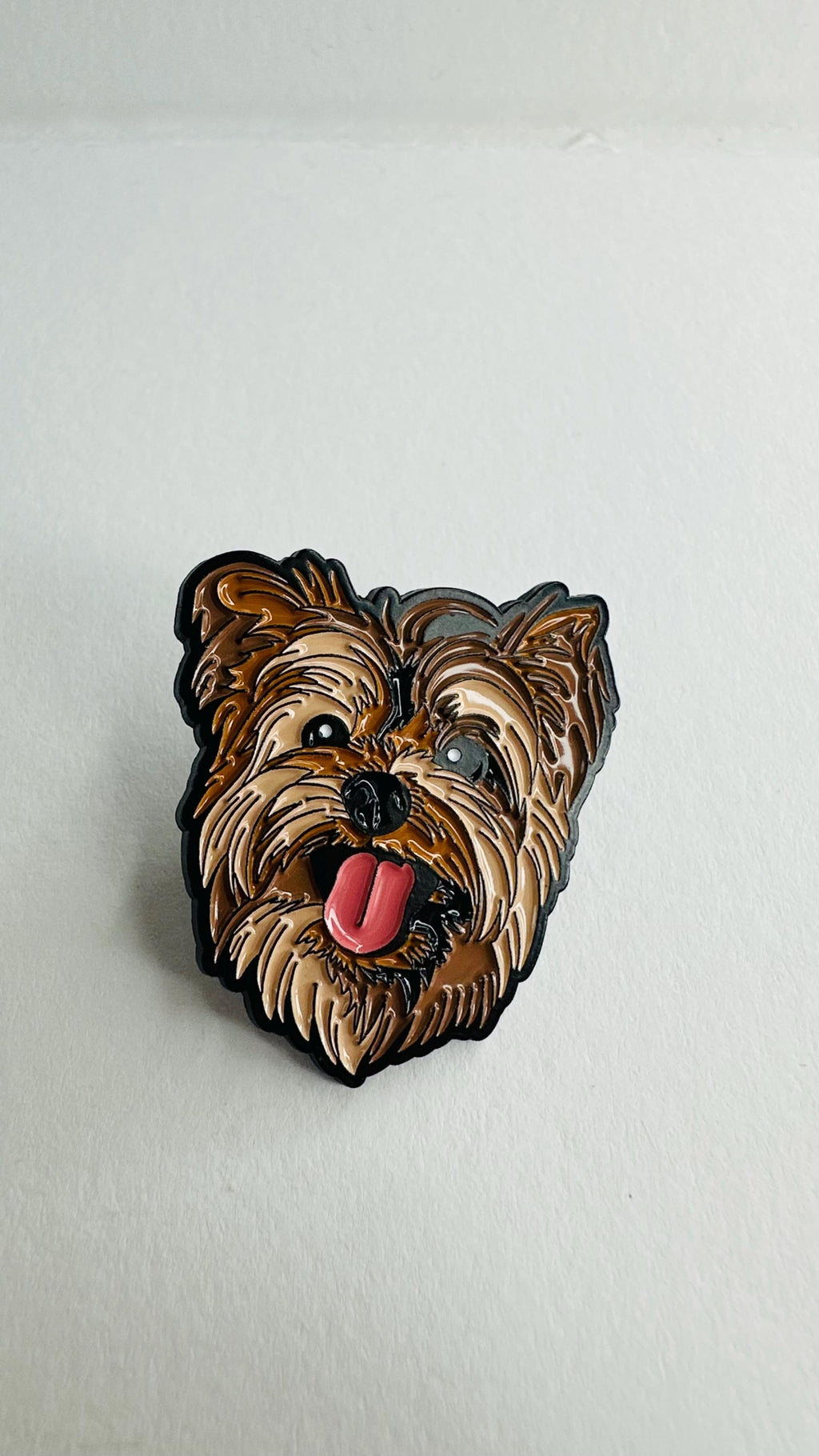 Yorkshire Terrier Dog Enamel Pin Cute Guard Dog Cartoon Animal Brooch Lapel Badge Jewelry Gifts