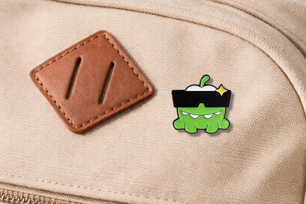 Cute Green Monster Enamel Pin – Funny Crying Sunglasses Cartoon Brooch – Kawaii Sad Face Lapel Badge – Quirky Monster Jewelry Gift