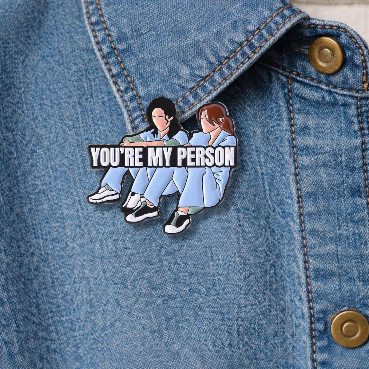 It Is a Beautiful Day to Save Lives Enamel Pin – Medical Drama Quote Brooch – Funny Doctor Nurse Lapel Badge – Healthcare Gift Jewelry
