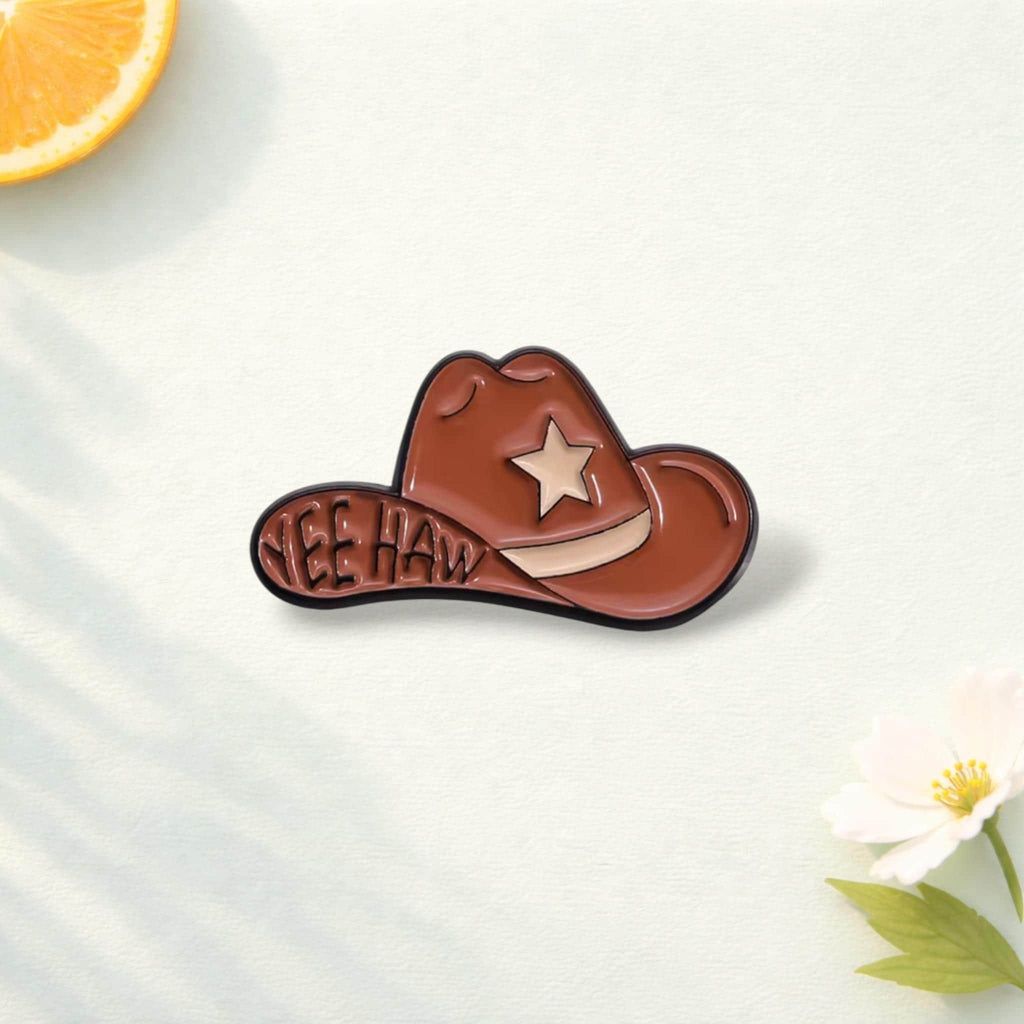 COW GIRL Enamel Pin – “Cool Girl Let Go” Custom Punk Gothic Brooch – Lapel Badge Jewelry Gift for Friends